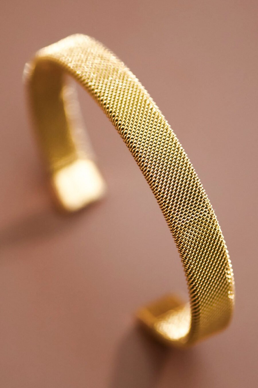 18K Gold Plated Waterproof Stainless Steel Cuff - 6984