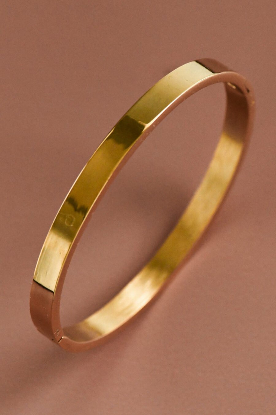 18K Gold Plated Waterproof Stainless Steel Bangle - 7085