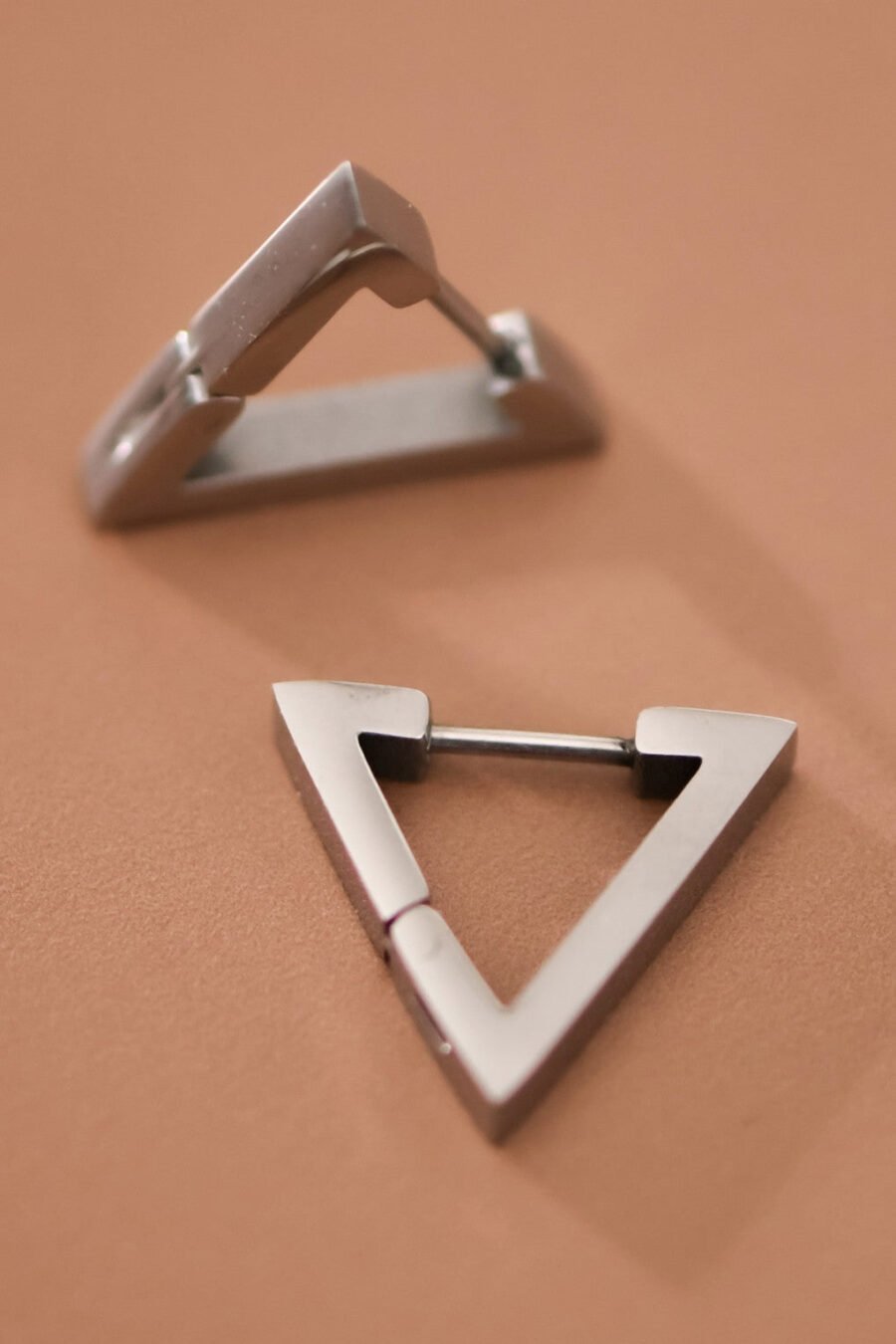 Tarnish-Resistant Waterproof Stainless Steel Hoop Earrings - 7114