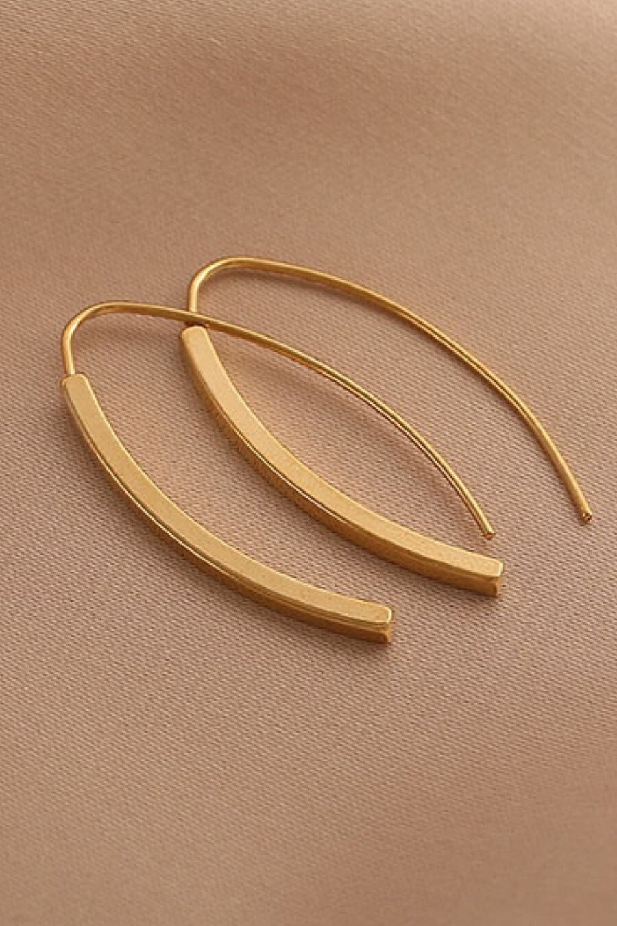 18K Gold PVD Plated Stainless Steel Threader Earrings - 7196
