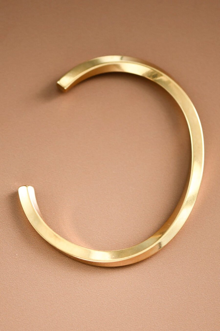 18K Gold Plated Waterproof Stainless Steel Cuff - 7205