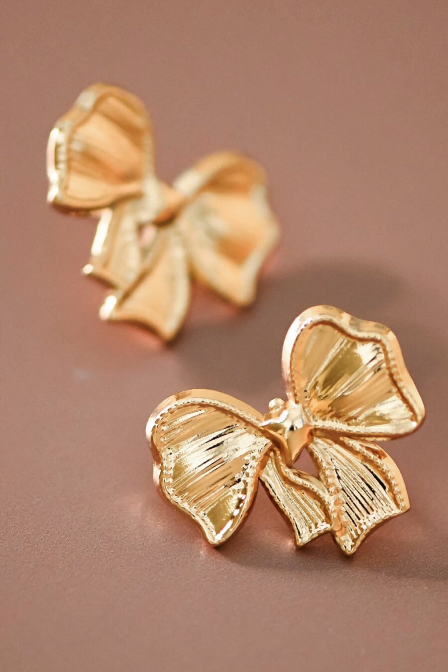 18K Gold Plated Waterproof Stainless Steel Stud Earrings - 7541