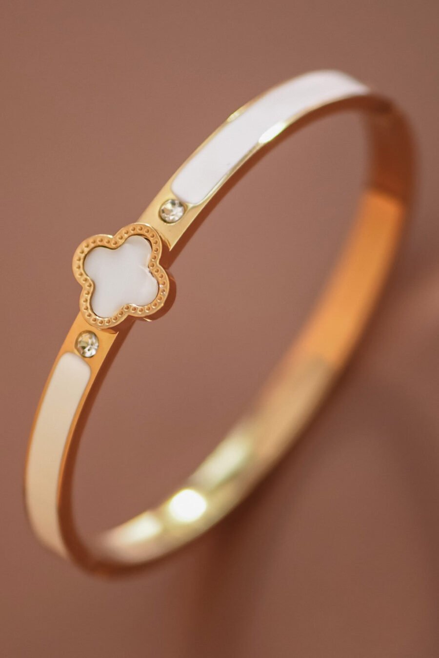 18K Gold Plated Waterproof Stainless Steel Bangle - 7704