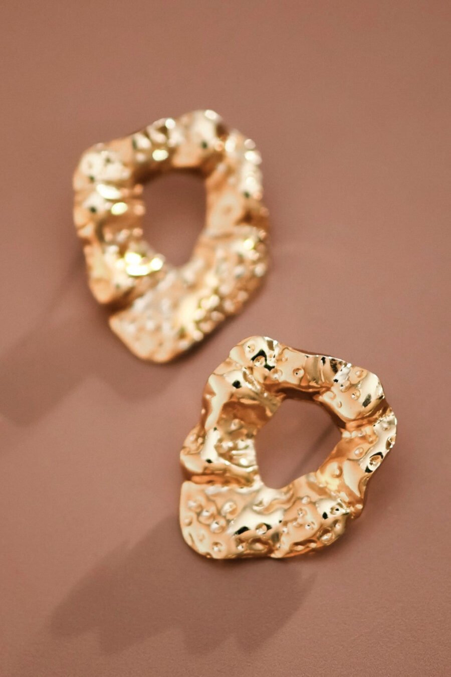 18K Gold Plated Waterproof Stainless Steel Stud Earrings - 7641