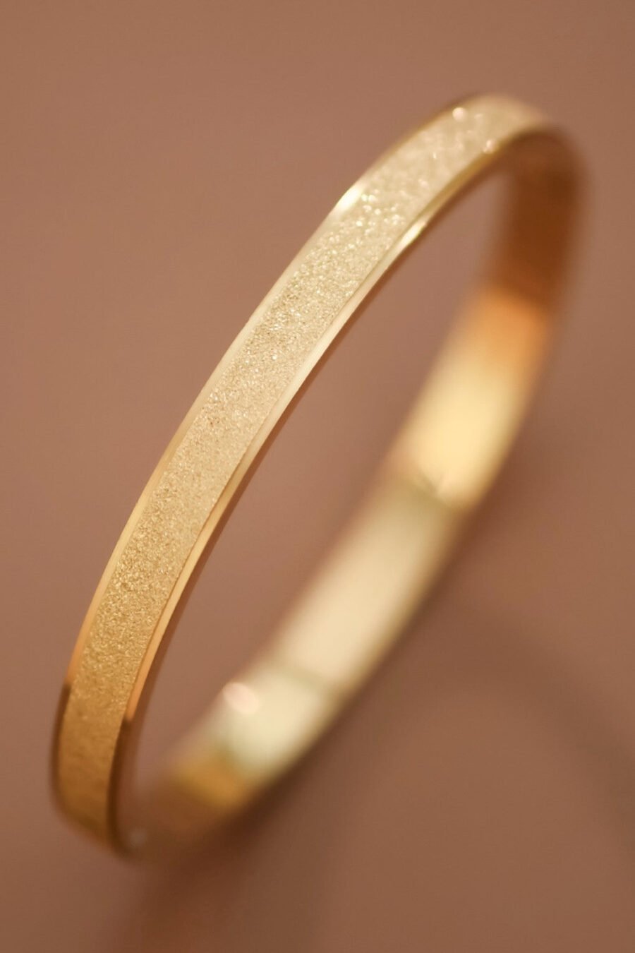 18K Gold Plated Waterproof Stainless Steel Bangle - 7909