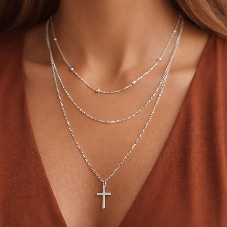 Tarnish-Resistant Waterproof Stainless Steel Chain Necklace - 6949