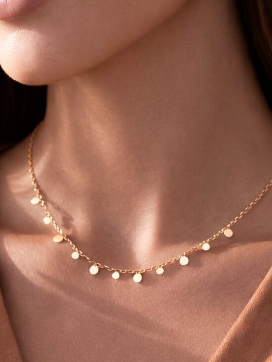 18K Gold Plated Waterproof Stainless Steel Chain Necklace - 6773